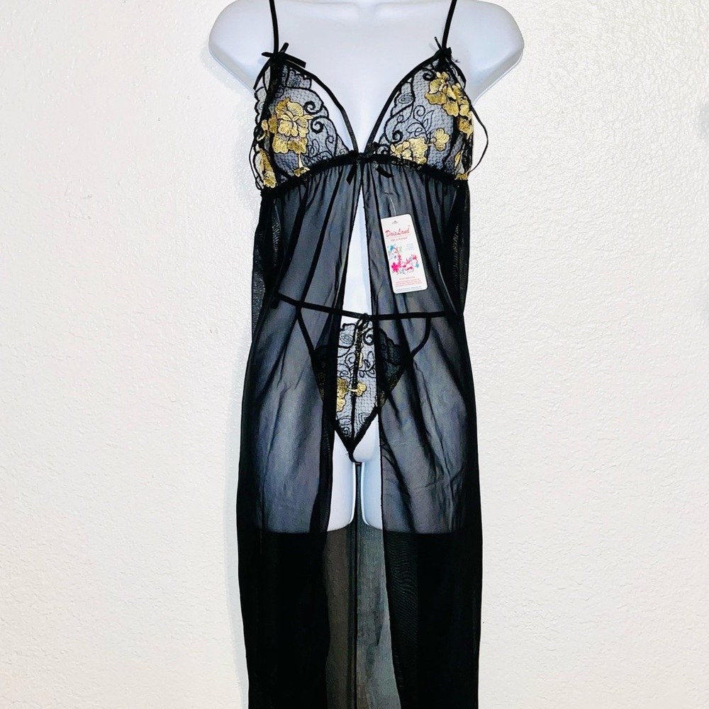 Plus size lingerie baby doll chemise